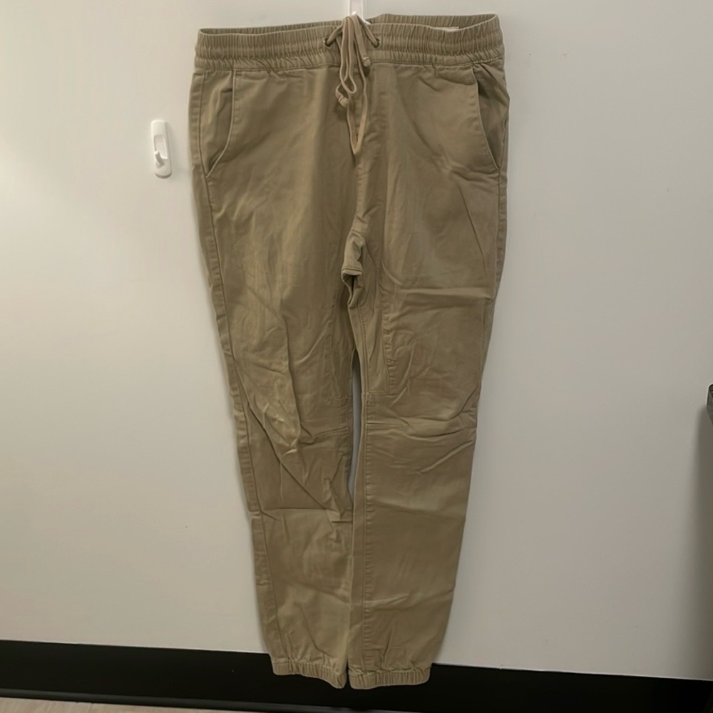 Pacsun men’s skinny light khaki joggers size large